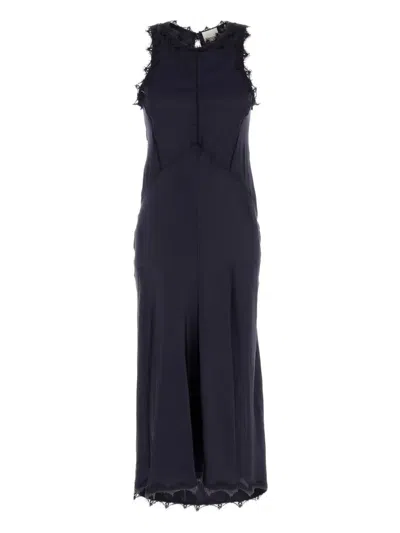 Isabel Marant Lace-trimmed Satin Maxi Party Dress In Black