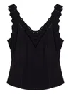 Isabel Marant Fradella V-neck Top In Black