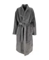 Isabel Marant Lace-up Coat In Gray