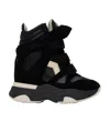 Isabel Marant High-top Sneakers With Contrast Sole And Perforated Detailing In Black