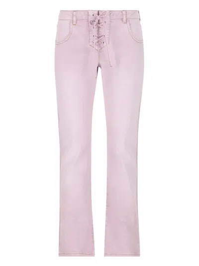 Isabel Marant Vanel Straight-leg Jeans In Pink