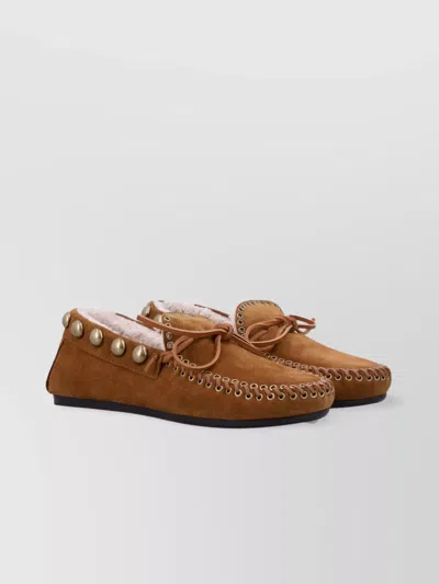 Isabel Marant Lace-up Loafer Studded Detail