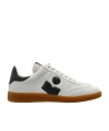 Isabel Marant Suede Sneakers With Branded Heel Counter In Multicolor