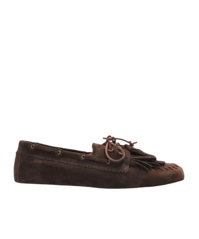 Isabel Marant Lace-up Loafers In Brown