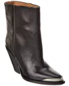 Isabel Marant Adnae Embellished Leather Ankle Boots In Black