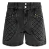 Isabel Marant Ladies Dark Grey Candice Denim Shorts In Grey