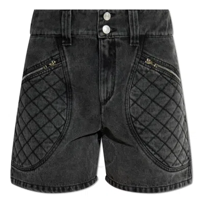 Isabel Marant Ladies Dark Grey Candice Denim Shorts