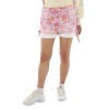 Isabel Marant Naesqui Floral Side-tie Denim Shorts In Pink