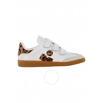 Isabel Marant Beth Leopard Mixed Leather Sneakers