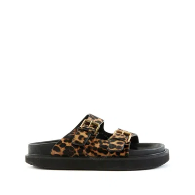 ISABEL MARANT ISABEL MARANT LADIES LEOPARD LENNYA FLAT SANDALS