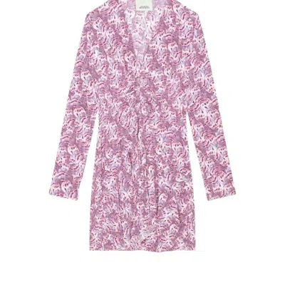 ISABEL MARANT ISABEL MARANT LADIES PINK USMARA PRINTED SILK DRESS