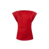 Isabel Marant Ladies Red Maisan Draped Cotton T-shirt In Red