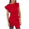 Isabel Marant Ladies Red Maisan Draped Cotton T-shirt In Red