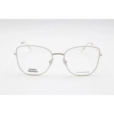 Isabel Marant Ladies Silver Tone Square Eyeglass Frames Im 0030 In Yellow