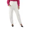 Isabel Marant Ladies White Kaori Wide-leg Cotton Linen Pants In White