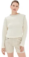 Isabel Marant Ladiva Top Ecru In Ecru