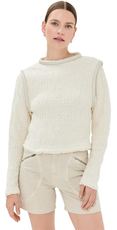 Isabel Marant Ladiva Top Ecru In 23ec Ecru