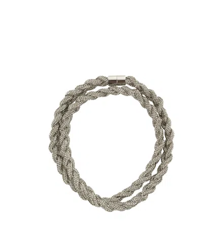 Isabel Marant Ladji Embellished Braided Belt In Multicolor