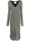 Isabel Marant Laly Abstract-pattern Midi Dress