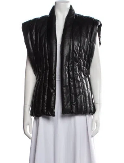 Pre-owned Isabel Marant Lamb Leather Vest W/ Tags In Black