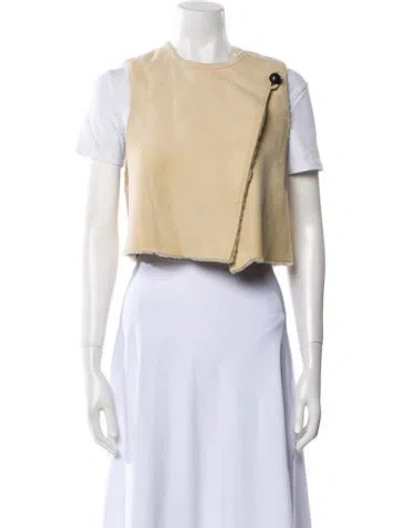 Pre-owned Isabel Marant Lamb Leather Vest W/ Tags In Neutral