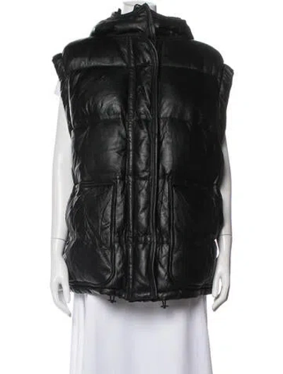 Pre-owned Isabel Marant Lambskin Down Coat In Black