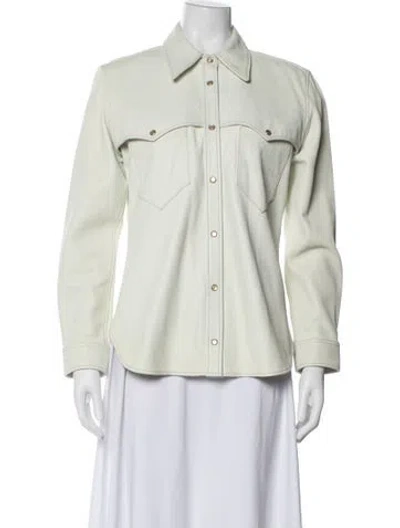 Pre-owned Isabel Marant Lambskin Jacket In White