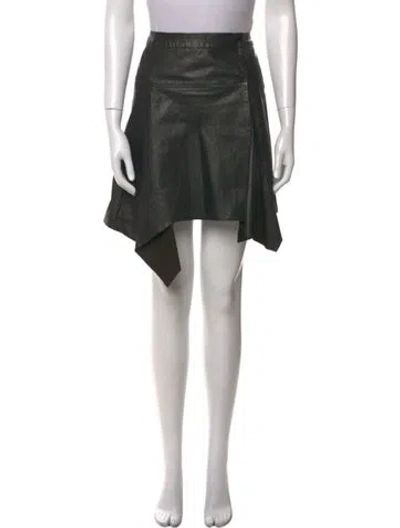 Pre-owned Isabel Marant Lambskin Knee-length Skirt In Black