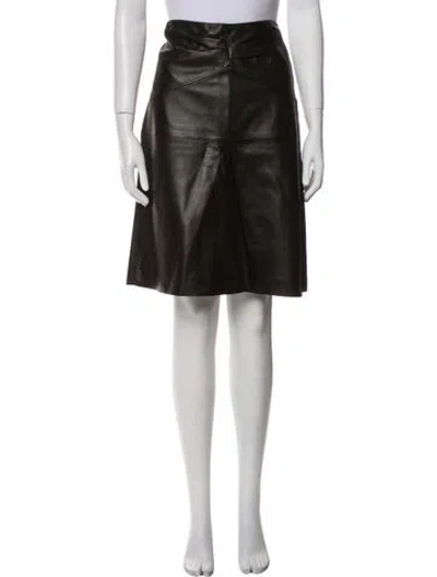 Pre-owned Isabel Marant Lambskin Knee-length Skirt In Black