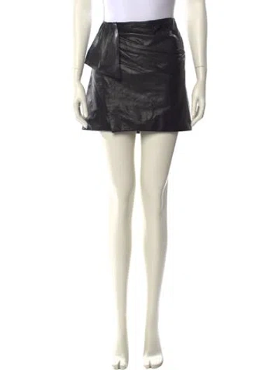 Pre-owned Isabel Marant Lambskin Mini Skirt In Neutral