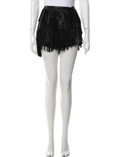 Pre-owned Isabel Marant Lambskin Mini Skirt In White