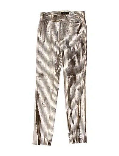 Pre-owned Isabel Marant Lambskin Skinny Leg Pants In Multi