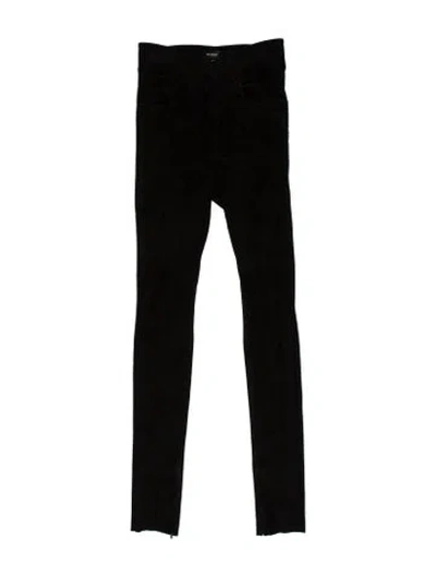 Pre-owned Isabel Marant Lambskin Skinny Leg Pants W/ Tags In Black