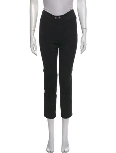 Pre-owned Isabel Marant Lambskin Straight Leg Pants In Black