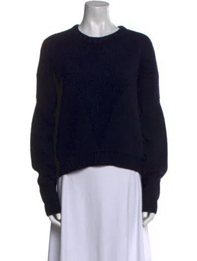 Pre-owned Isabel Marant Lambswool Crew Neck Sweater In Blue