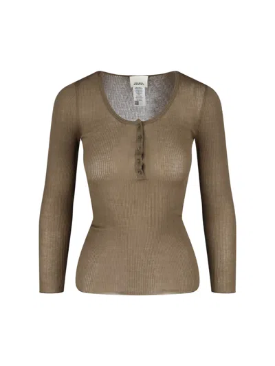 ISABEL MARANT LAMYLI RIBBED TOP