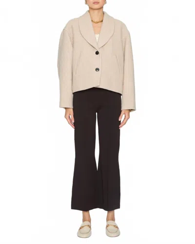 Isabel Marant Lanna Wool Blend Coat In Beige In Neutral