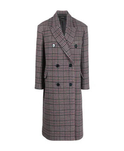 Isabel Marant Lapel Long-sleeved Coat In Gray