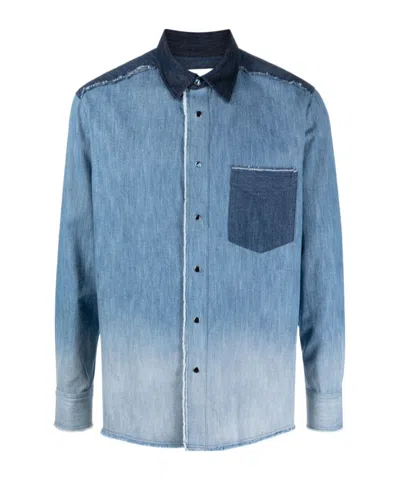 Isabel Marant Lapel Long-sleeved Shirt In Blue