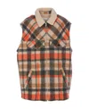 Isabel Marant Men's Kiraneo Plaid Flannel Vest In Multicolor