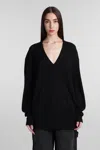 Isabel Marant Larana V-neck Sweater In Black Baby In Black