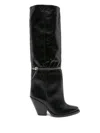 Isabel Marant Larane 90mm Zip-embellished Boots In Black