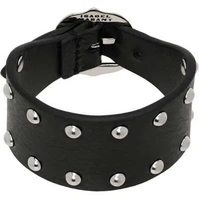 Isabel Marant Large Bracelet In Black/palladium