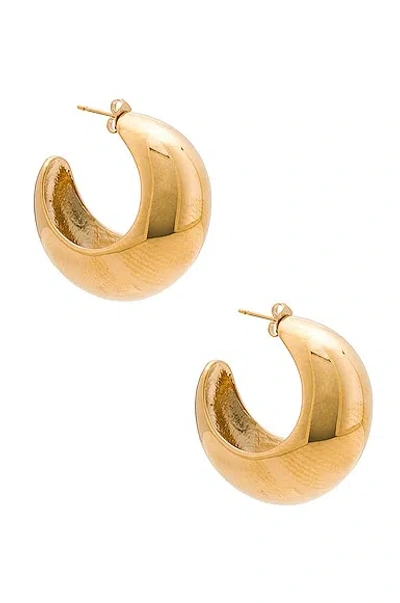 Isabel Marant Large Hoop Earrings In Dore