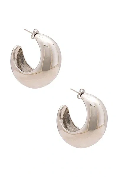 Isabel Marant Large Hoop Earrings In Silver