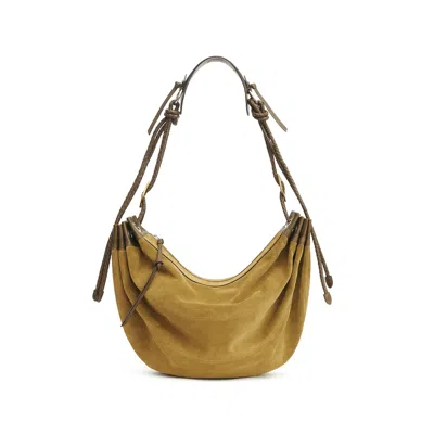 Isabel Marant Large Maia Half-moon Braided-strap Shoulder Bag In Neutral