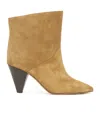 Isabel Marant Larta High Heel Short Boots In Brown