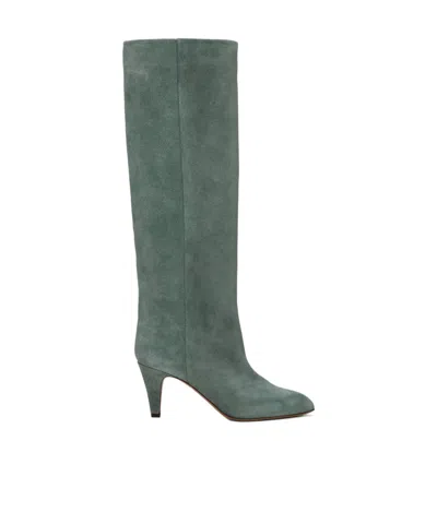 Isabel Marant Laspi High-heeled Boots In Green