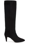 Isabel Marant Laspi Suede Boot In Black