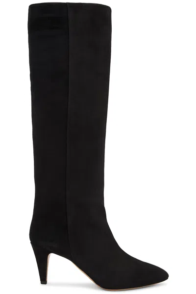 Isabel Marant Laspi Suede Boot In Black